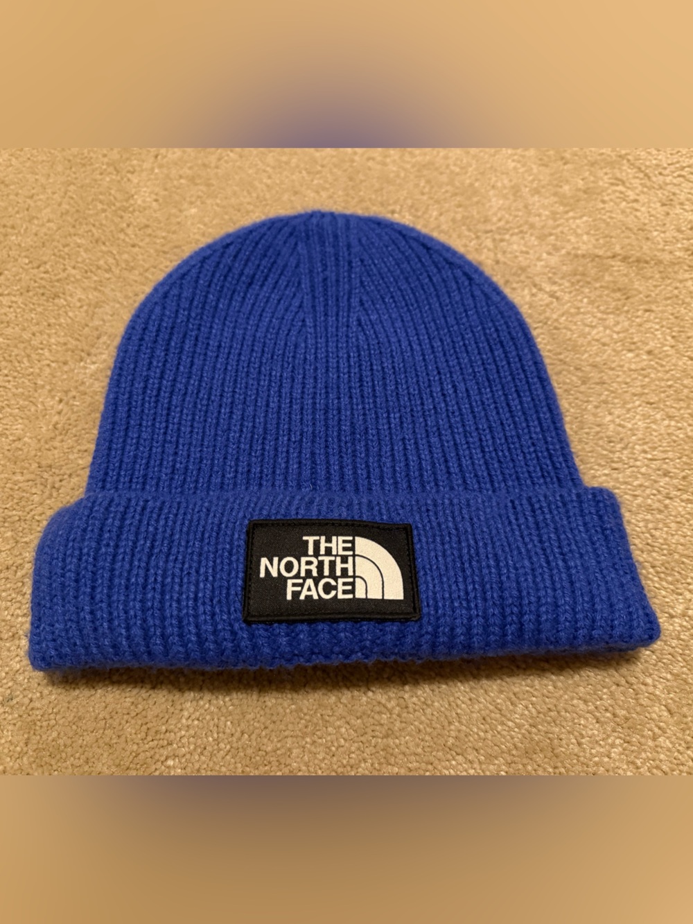 The North Face Cobalt Blue Ribbed Cuff Beanie